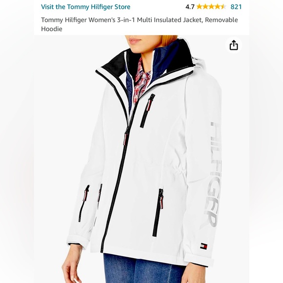 Final sale :NWT Tommy Hilfiger 3 in 1 multi insulated Jacket size S